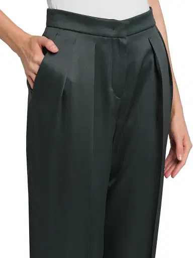 Giorgio Armani Women's Double Silk Satin Trousers | Thumbnail 6 Giorgio Armani Women's Double Silk Satin Trousers | Thumbnail 6