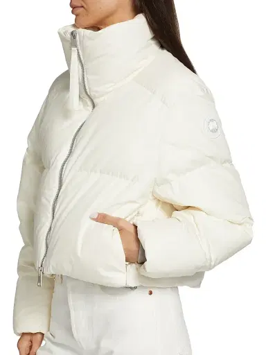 Canada Goose Women's Garnet Crop Puffer Jacket - North Star White | Thumbnail 6 Canada Goose Women's Garnet Crop Puffer Jacket - North Star White | Thumbnail 6