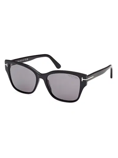 TOM FORD Women's Elsa 55MM Butterfly Sunglasses - Black Polarizied Smoke | Thumbnail 1 TOM FORD Women's Elsa 55MM Butterfly Sunglasses - Black Polarizied Smoke | Thumbnail 1