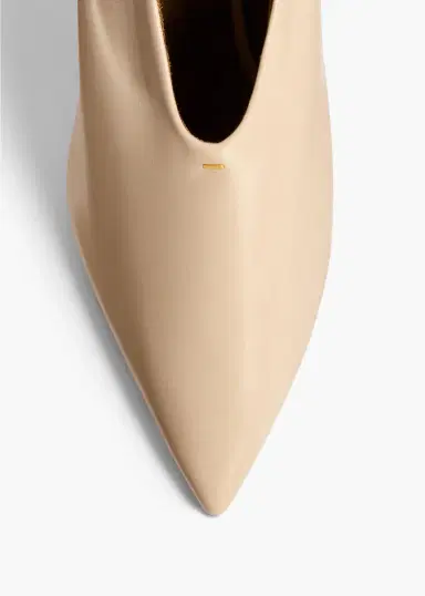 Khaite Miriam Pump In Nude Glazed Leather | Thumbnail 3 Khaite Miriam Pump In Nude Glazed Leather | Thumbnail 3