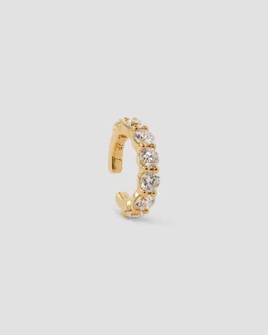 Jennifer Fisher Lab Diamond Round Cut Ear Cuff | Thumbnail 2 Jennifer Fisher Lab Diamond Round Cut Ear Cuff | Thumbnail 2