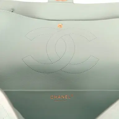 Chanel Chanel Maxi "Souplissimo" Small Flap Bag Green Beige Suede Gold Hardware | Thumbnail 11 Chanel Chanel Maxi "Souplissimo" Small Flap Bag Green Beige Suede Gold Hardware | Thumbnail 11