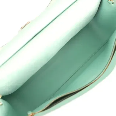 Chanel Chanel Maxi "Souplissimo" Small Flap Bag Green Beige Suede Gold Hardware | Thumbnail 9 Chanel Chanel Maxi "Souplissimo" Small Flap Bag Green Beige Suede Gold Hardware | Thumbnail 9