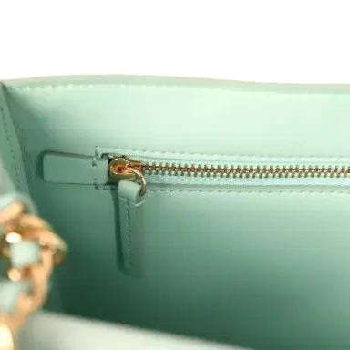 Chanel Chanel Maxi "Souplissimo" Small Flap Bag Green Beige Suede Gold Hardware | Thumbnail 10 Chanel Chanel Maxi "Souplissimo" Small Flap Bag Green Beige Suede Gold Hardware | Thumbnail 10