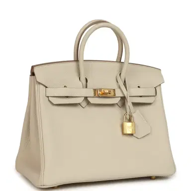 HERMÈS Hermes Birkin 25 Craie Togo Gold Hardware | Thumbnail 2 HERMÈS Hermes Birkin 25 Craie Togo Gold Hardware | Thumbnail 2