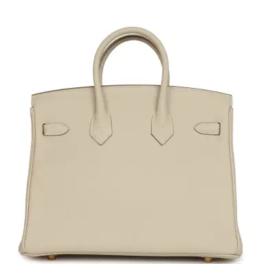 HERMÈS Hermes Birkin 25 Craie Togo Gold Hardware | Thumbnail 4 HERMÈS Hermes Birkin 25 Craie Togo Gold Hardware | Thumbnail 4