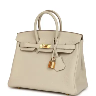 HERMÈS Hermes Birkin 25 Craie Togo Gold Hardware | Thumbnail 5 HERMÈS Hermes Birkin 25 Craie Togo Gold Hardware | Thumbnail 5