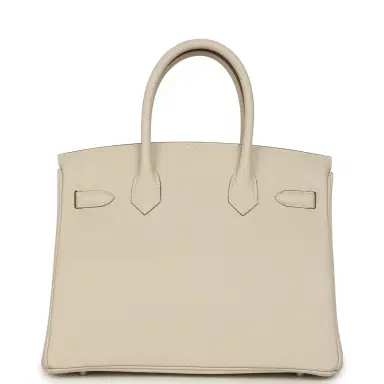 HERMÈS Hermes Birkin 30 Craie Togo Palladium Hardware | Thumbnail 4 HERMÈS Hermes Birkin 30 Craie Togo Palladium Hardware | Thumbnail 4
