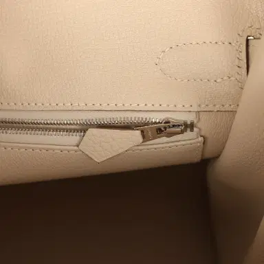 HERMÈS Hermes Birkin 30 Craie Togo Palladium Hardware | Thumbnail 9 HERMÈS Hermes Birkin 30 Craie Togo Palladium Hardware | Thumbnail 9
