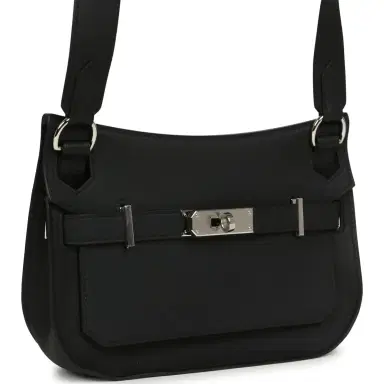 HERMÈS Hermes Jypsiere Mini Black Swift Palladium Hardware | Thumbnail 2 HERMÈS Hermes Jypsiere Mini Black Swift Palladium Hardware | Thumbnail 2