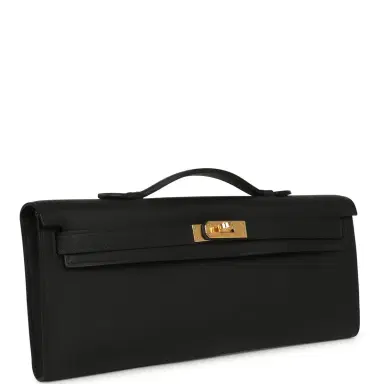 HERMÈS Hermes Kelly Cut Black Swift Gold Hardware | Thumbnail 2 HERMÈS Hermes Kelly Cut Black Swift Gold Hardware | Thumbnail 2