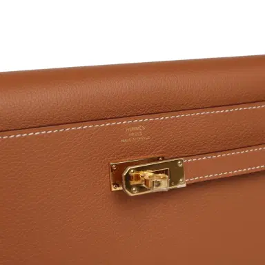 HERMÈS Hermes Kelly Wallet To Go Gold Evercolor Gold Hardware | Thumbnail 7 HERMÈS Hermes Kelly Wallet To Go Gold Evercolor Gold Hardware | Thumbnail 7