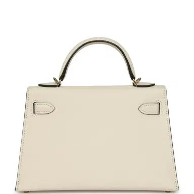 HERMÈS Hermes Special Order (HSS) Kelly Sellier 20 Nata Verso Chevre Mysore Permabrass Hardware | Thumbnail 4 HERMÈS Hermes Special Order (HSS) Kelly Sellier 20 Nata Verso Chevre Mysore Permabrass Hardware | Thumbnail 4