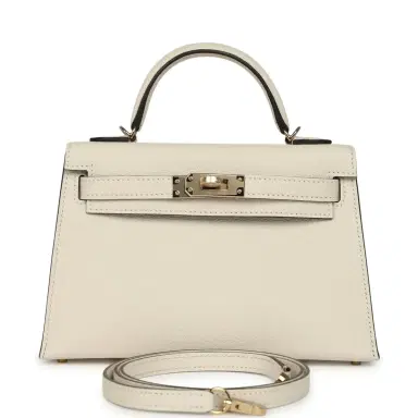 HERMÈS Hermes Special Order (HSS) Kelly Sellier 20 Nata Verso Chevre Mysore Permabrass Hardware | Thumbnail 1 HERMÈS Hermes Special Order (HSS) Kelly Sellier 20 Nata Verso Chevre Mysore Permabrass Hardware | Thumbnail 1