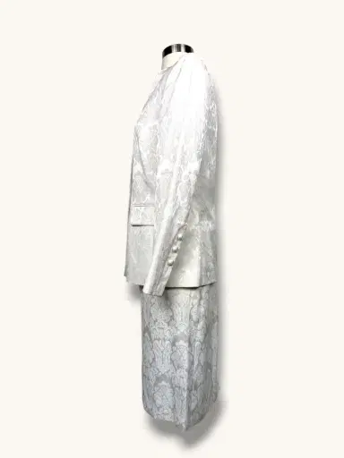 Jen Wonders Studio Ivory Jacquard Skirt Suit | Thumbnail 12 Jen Wonders Studio Ivory Jacquard Skirt Suit | Thumbnail 12