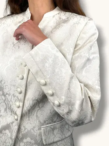 Jen Wonders Studio Ivory Jacquard Skirt Suit | Thumbnail 5 Jen Wonders Studio Ivory Jacquard Skirt Suit | Thumbnail 5