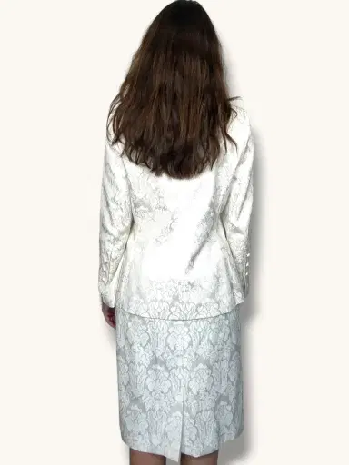 Jen Wonders Studio Ivory Jacquard Skirt Suit | Thumbnail 7 Jen Wonders Studio Ivory Jacquard Skirt Suit | Thumbnail 7