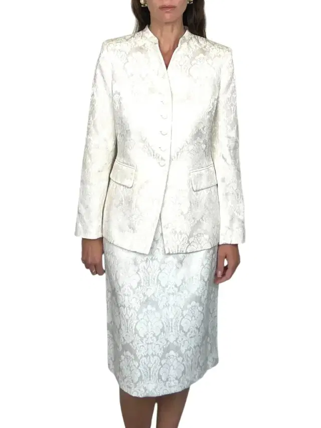 Ivory Jacquard Skirt Suit Ivory Jacquard Skirt Suit