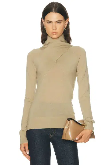 TOTEME Crossover Merino Knit Top | Thumbnail 1 TOTEME Crossover Merino Knit Top | Thumbnail 1