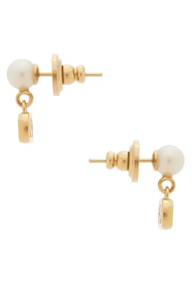Valentino Garavani Vlogo Signature Pearl Earrings | Thumbnail 3 Valentino Garavani Vlogo Signature Pearl Earrings | Thumbnail 3