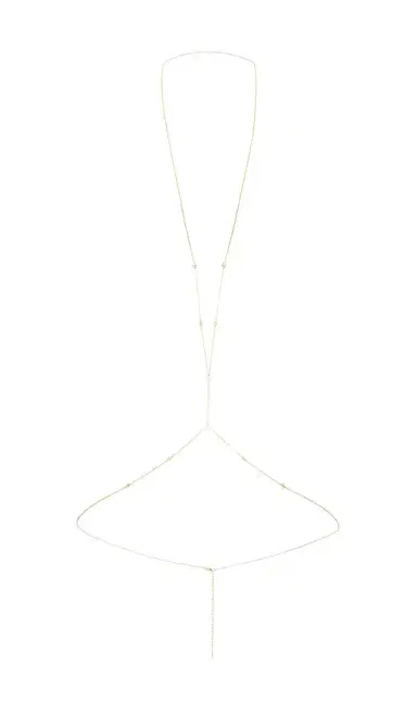By Adina Eden Cz Bezel Station Body Chain | Thumbnail 1 By Adina Eden Cz Bezel Station Body Chain | Thumbnail 1