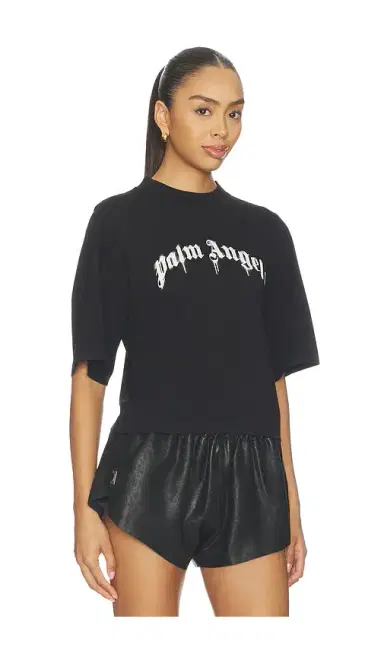 Palm Angels Curved Logo Boxy Tee | Thumbnail 2 Palm Angels Curved Logo Boxy Tee | Thumbnail 2