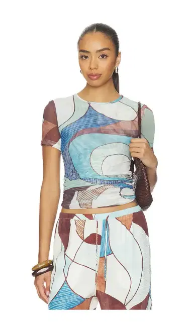 ROAME. Marley Mesh Tee | Thumbnail 1 ROAME. Marley Mesh Tee | Thumbnail 1