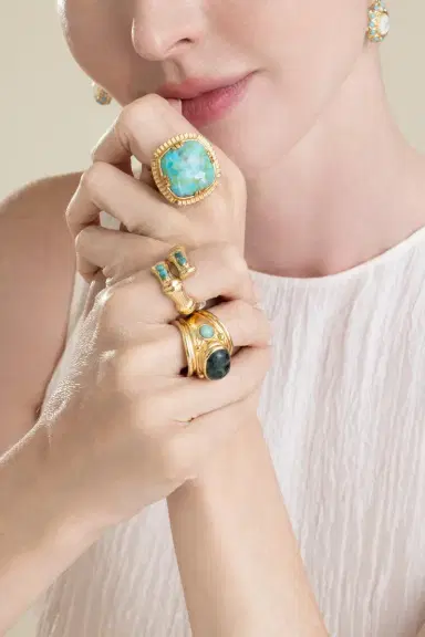 Gas Bijoux Blue Bamboo Liane Ring | Thumbnail 4 Gas Bijoux Blue Bamboo Liane Ring | Thumbnail 4