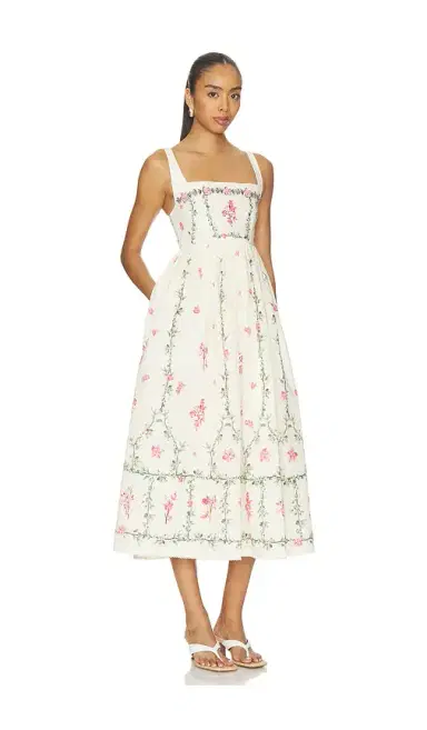 Agua by Agua Bendita Barbara Midi Dress | Thumbnail 2 Agua by Agua Bendita Barbara Midi Dress | Thumbnail 2