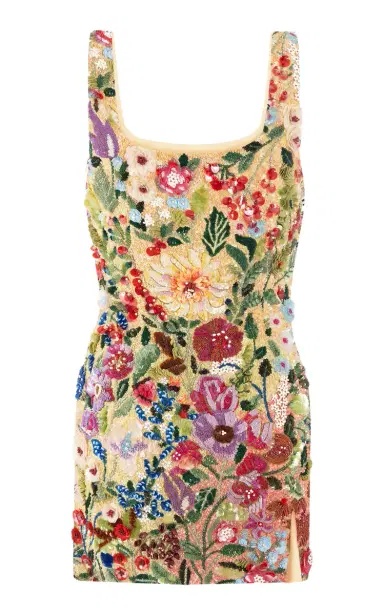 La Fuori Botanical Symphony Embellished Tulle Mini Dress | Thumbnail 4 La Fuori Botanical Symphony Embellished Tulle Mini Dress | Thumbnail 4
