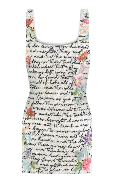 La Fuori Aurete Enchanted Garden Embroidered Tulle Mini Dress | Thumbnail 5 La Fuori Aurete Enchanted Garden Embroidered Tulle Mini Dress | Thumbnail 5