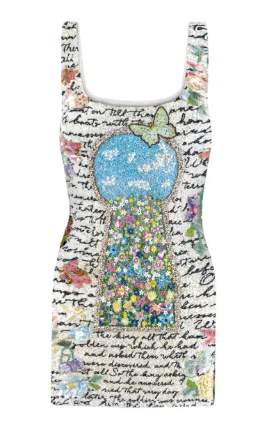 La Fuori Aurete Enchanted Garden Embroidered Tulle Mini Dress | Thumbnail 6 La Fuori Aurete Enchanted Garden Embroidered Tulle Mini Dress | Thumbnail 6