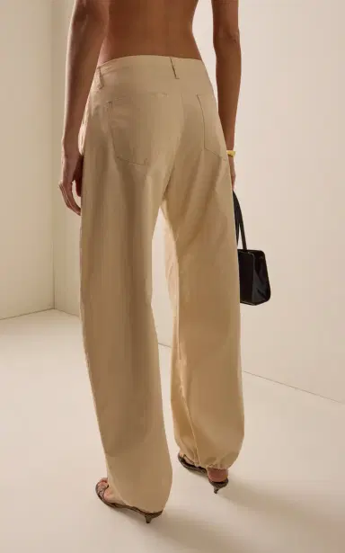 EB Denim Isla Cinched Cotton Wide-Leg Pants | Thumbnail 4 EB Denim Isla Cinched Cotton Wide-Leg Pants | Thumbnail 4