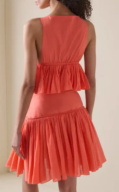 Alaïa Peplum-Hem Cotton-Blend Top | Thumbnail 4 Alaïa Peplum-Hem Cotton-Blend Top | Thumbnail 4