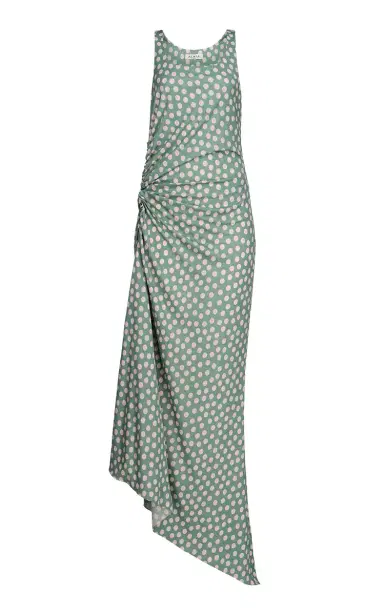 ALAÏA Gathered Jersey Maxi Dress | Thumbnail 3 ALAÏA Gathered Jersey Maxi Dress | Thumbnail 3