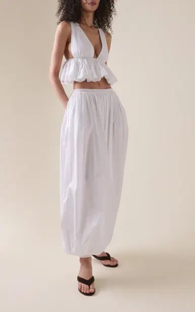 Alaïa Balloon Cotton Wide-Leg Pants | Thumbnail 2 Alaïa Balloon Cotton Wide-Leg Pants | Thumbnail 2