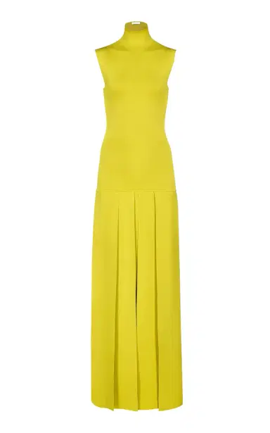 Alaïa Pleated Knit Maxi Dress | Thumbnail 4 Alaïa Pleated Knit Maxi Dress | Thumbnail 4