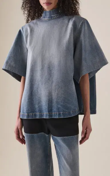 ALAÏA Reversed Denim Jacket | Thumbnail 2 ALAÏA Reversed Denim Jacket | Thumbnail 2