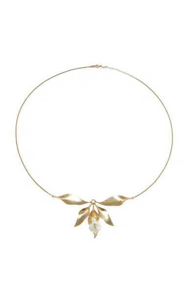 Annette Ferdinandsen Mother Of Pearl Cala Lily Cluster Necklace | Thumbnail 1 Annette Ferdinandsen Mother Of Pearl Cala Lily Cluster Necklace | Thumbnail 1