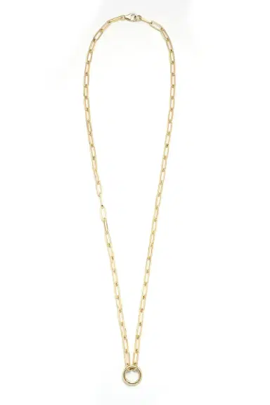 Foundrae Diamond Classic Fob Clip Open Chain - 24in | Thumbnail 1 Foundrae Diamond Classic Fob Clip Open Chain - 24in | Thumbnail 1