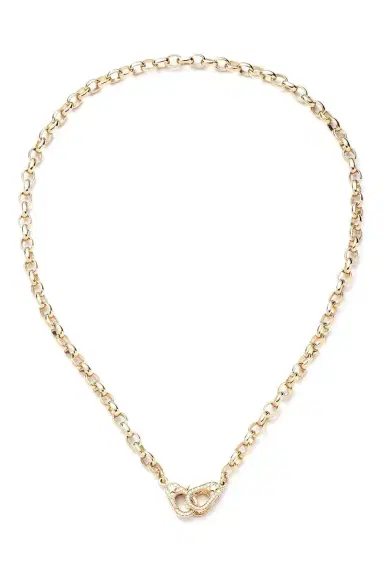 Foundrae Diamonds Sister Hook Heavy Belcher Chain Choker Necklace | Thumbnail 1 Foundrae Diamonds Sister Hook Heavy Belcher Chain Choker Necklace | Thumbnail 1