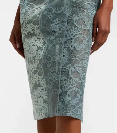 Acne Studios Paneled cotton-blend lace midi dress | Thumbnail 5 Acne Studios Paneled cotton-blend lace midi dress | Thumbnail 5