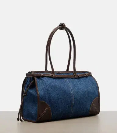 Prada Bonnie Large denim shoulder bag | Thumbnail 4 Prada Bonnie Large denim shoulder bag | Thumbnail 4