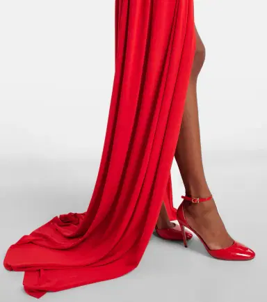 Stella McCartney Draped crêpe jersey bustier dress | Thumbnail 4 Stella McCartney Draped crêpe jersey bustier dress | Thumbnail 4
