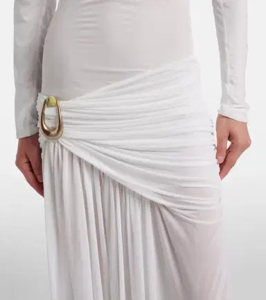 Christopher Esber Stone Pin draped jersey gown | Thumbnail 2 Christopher Esber Stone Pin draped jersey gown | Thumbnail 2