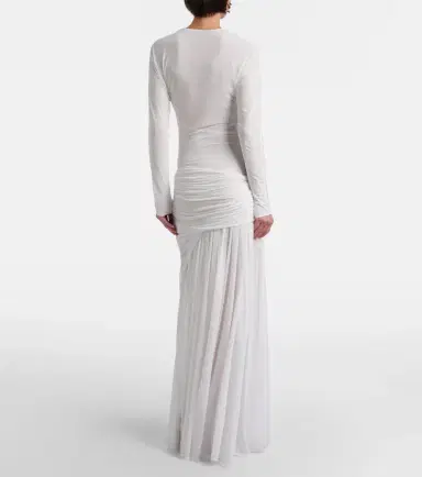 Christopher Esber Stone Pin draped jersey gown | Thumbnail 6 Christopher Esber Stone Pin draped jersey gown | Thumbnail 6