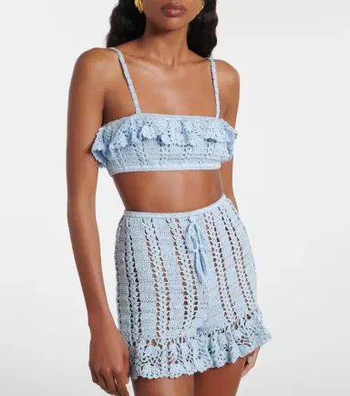 Anna Kosturova Crochet cotton bra top | Thumbnail 2 Anna Kosturova Crochet cotton bra top | Thumbnail 2