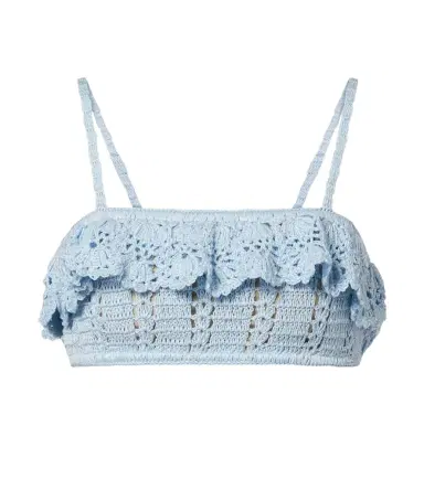 Anna Kosturova Crochet cotton bra top | Thumbnail 1 Anna Kosturova Crochet cotton bra top | Thumbnail 1
