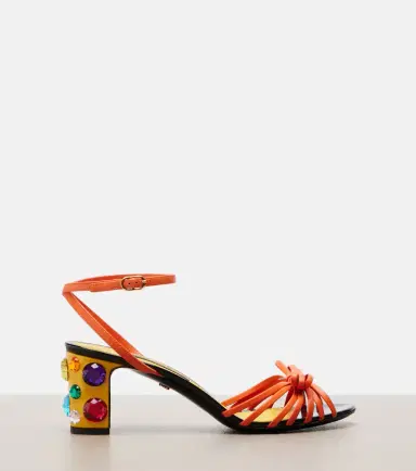 Dolce & Gabbana Keira embellished leather sandals | Thumbnail 4 Dolce & Gabbana Keira embellished leather sandals | Thumbnail 4