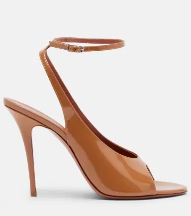 Amina Muaddi Anok patent leather slingback sandals | Thumbnail 2 Amina Muaddi Anok patent leather slingback sandals | Thumbnail 2